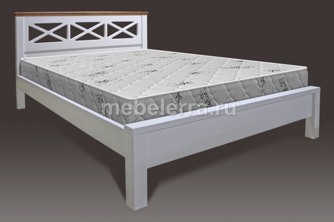 Здесь изображено Кровать Lerua LUX, KING SIZE из массива дуба - интернет-магазин Мебельерра